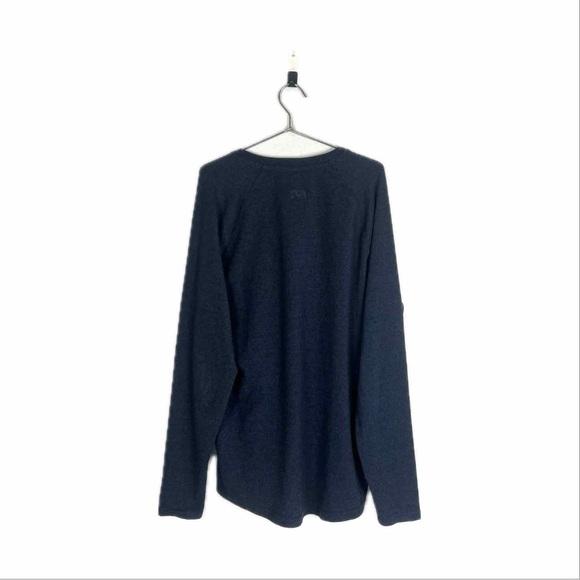 The Normal Brand Navy Long Sleeve Henley Shirt - Picture 5 of 7